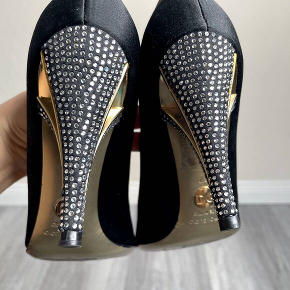 Dolce Gabbana Crystal Satin Pumps - Picture 4 of 12